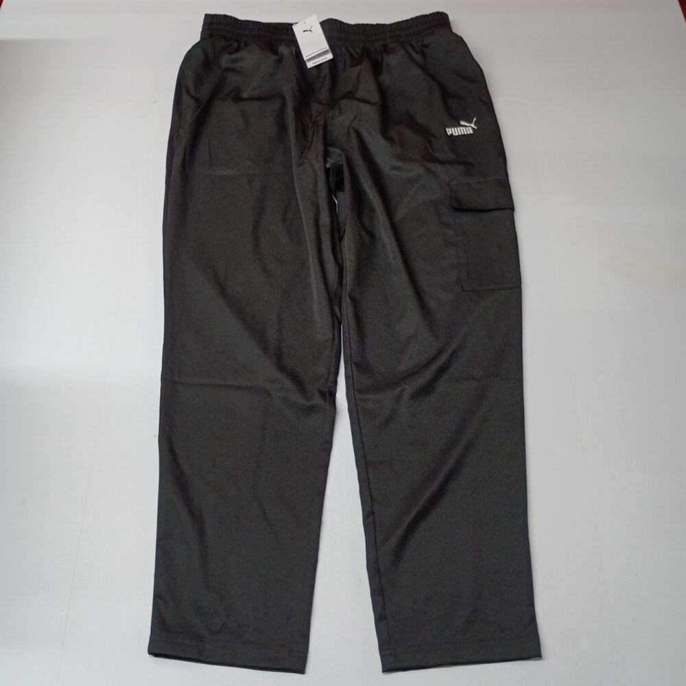 PUMA Essentials Woven Cargo Pants Women's Size L Large Black